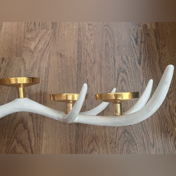 Metal Antler Staghorn Tabletop Votive Candle Holder Nordic tea light Scandinavia - Picture 7 of 8